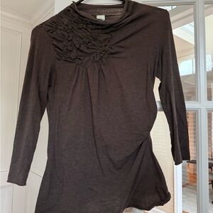 Elegant Brown Women's Top